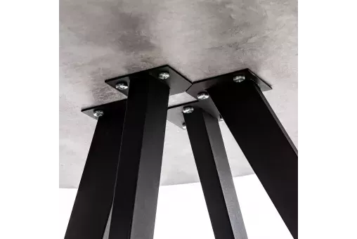 Стол Leset Франк Цемент / опоры Черные  