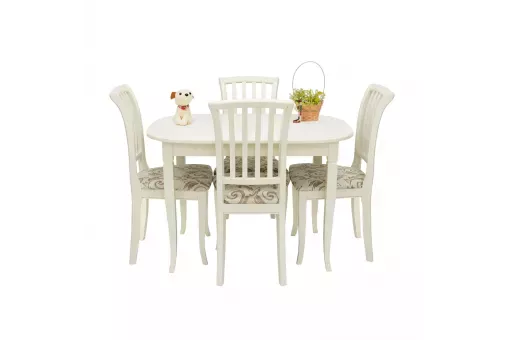 Набор мебели для кухни Leset Аризона 1Р + Остин Слоновая кость Шенилл 017А