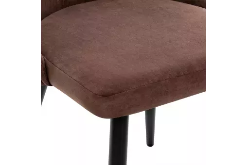 Стул Leset Эби Vendetta 7 коричневый / чёрный