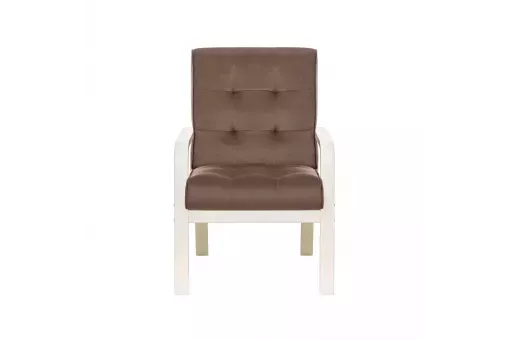 Кресло Leset Модена  Слоновая кость V23 молочный шоколад