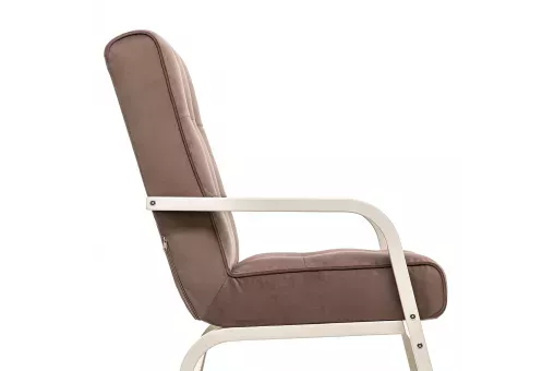 Кресло Leset Модена  Слоновая кость V23 молочный шоколад