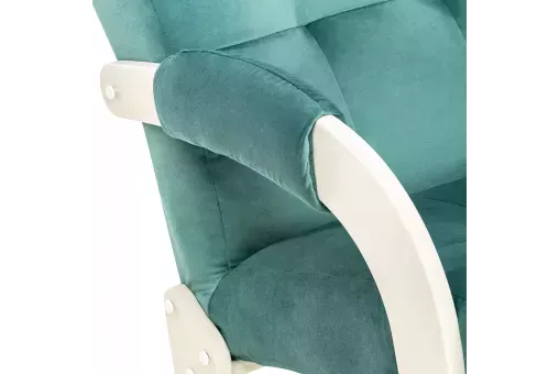 Кресло-качалка Leset Спринг  Слоновая кость V43 зелёный