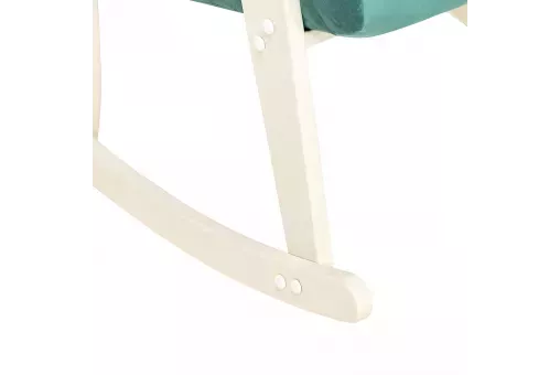 Кресло-качалка Leset Спринг  Слоновая кость V43 зелёный