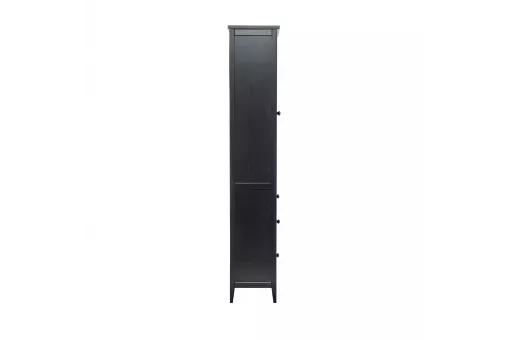 Leset Шкаф-витрина Мира (Шкаф для посуды 13)  Чёрный 