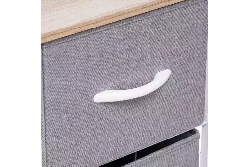 Комод Leset Ноа 4 ящ. Каркас Белый Светло-серый 