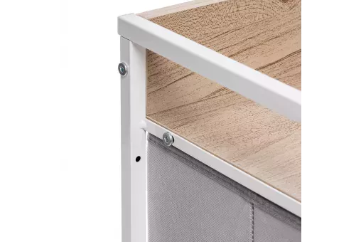 Комод Leset Ноа 7 ящ. Каркас Белый Светло-серый