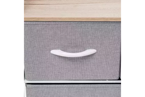 Комод Leset Ноа широкий Каркас Белый Светло-серый