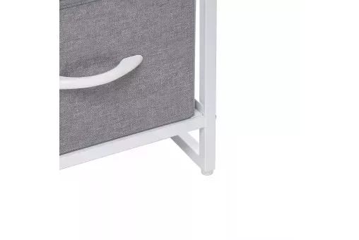 Комод Leset Ноа широкий Каркас Белый Светло-серый