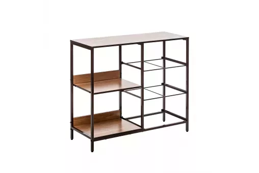 Комод Leset Локи 3 ящ. с полкой Коричневый Бежевый - светло-коричневый - темно-коричневый