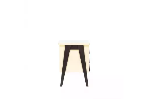 Тумбочка Leset Сканди 3 ящ. Дуб шампань  /  Венге