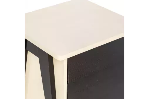 Тумбочка Leset Сканди 3 ящ. Дуб шампань  /  Венге