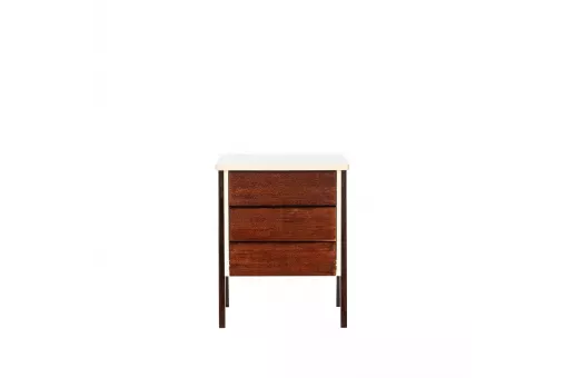 Тумбочка Leset Сканди 3 ящ. Дуб шампань  /  Орех