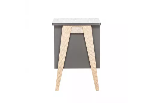 Тумбочка Leset Сканди 3 ящ. Серый ясень  /  Дуб