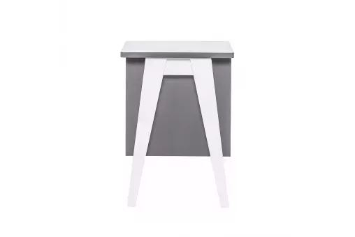 Тумбочка Leset Сканди 3 ящ. Молочный дуб  /  Серый ясень