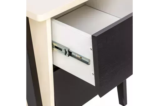 Тумбочка Leset Сканди 2 ящ. Дуб шампань  /  Венге