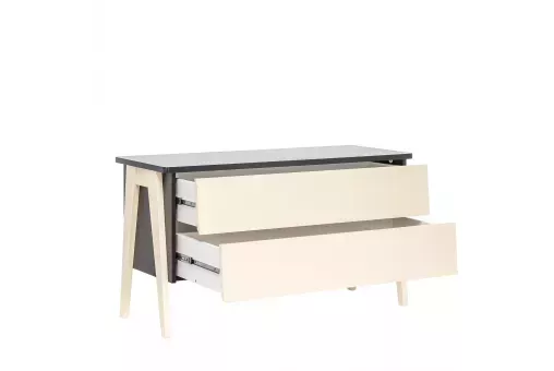 Комод Leset Сканди 2 ящ. Венге  /  Дуб шампань