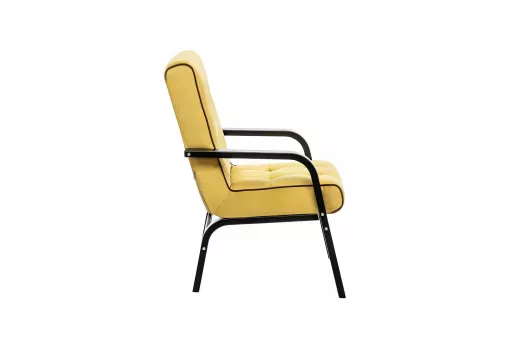 Кресло Leset Модена  Венге V28 желтый - кант V23 молочный шоколад
