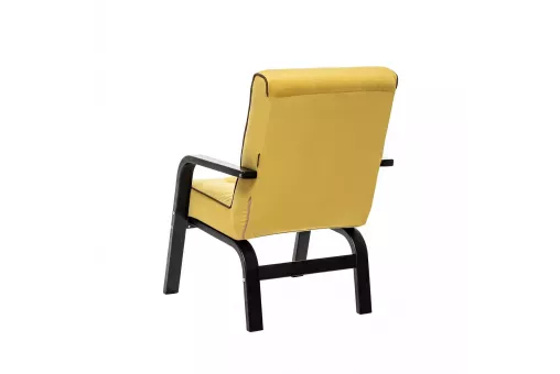 Кресло Leset Модена  Венге V28 желтый - кант V23 молочный шоколад