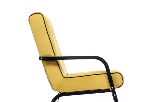 Кресло Leset Модена  Венге V28 желтый - кант V23 молочный шоколад