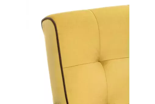 Кресло Leset Модена  Венге V28 желтый - кант V23 молочный шоколад