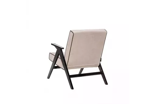 Кресло для отдыха Вест  Венге Verona Vanilla - кант Verona Antrazite Grey