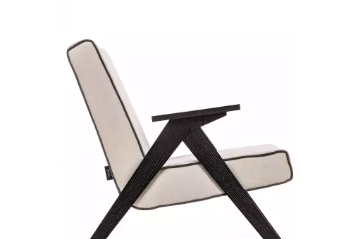 Кресло для отдыха Вест  Венге Verona Vanilla - кант Verona Antrazite Grey