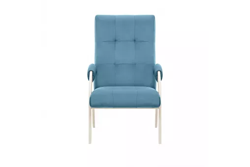 Кресло Leset Спринг  Слоновая кость V47 синий