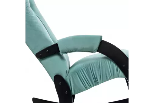 Кресло-качалка Модель 67 Венге ткань V 43  Венге V43 зеленый