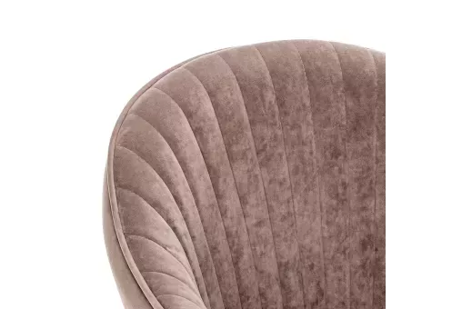 Стул с подлокотниками Leset Вайд каркас Черный велюр Латте