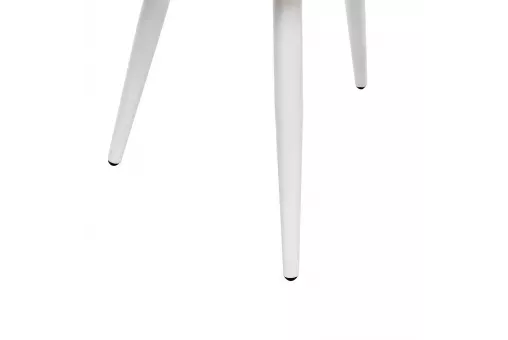 Стул с подлокотниками Leset Слим каркас Белый велюр Латте