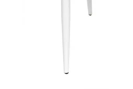 Стул с подлокотниками Leset Слим каркас Белый велюр Темно-зеленый