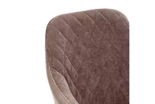 Стул с подлокотниками Leset Слим каркас Черный велюр Латте