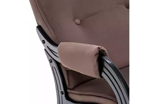 Кресло-качалка Модель 707 Венге ткань V 23 Венге V23 молочный шоколад     