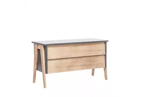Комод Leset Сканди 2 ящ. Дуб  /  Серый ясень