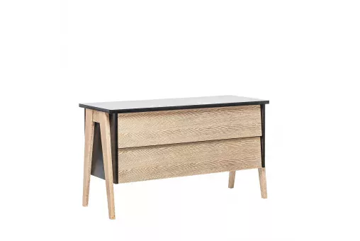 Комод Leset Сканди 2 ящ. Дуб  /  Венге