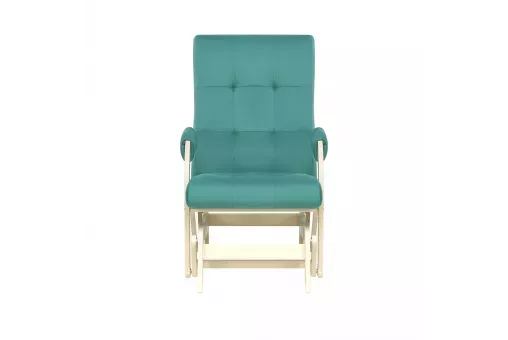 Кресло-маятник Leset Спринг  Слоновая кость V43 зелёный