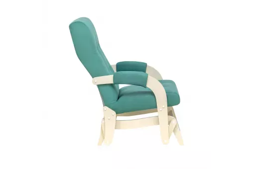 Кресло-маятник Leset Спринг  Слоновая кость V43 зелёный