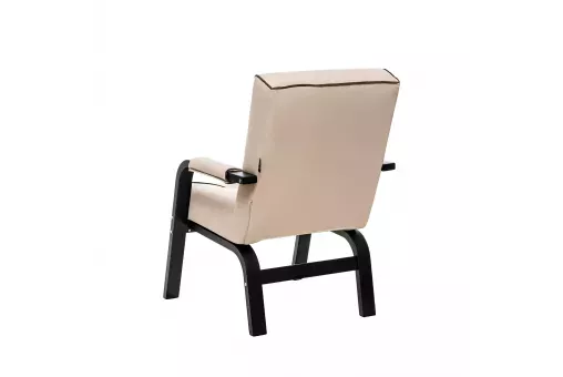 Кресло Leset Модена Люкс  Венге V18 бежевый - кант V23 молочный шоколад