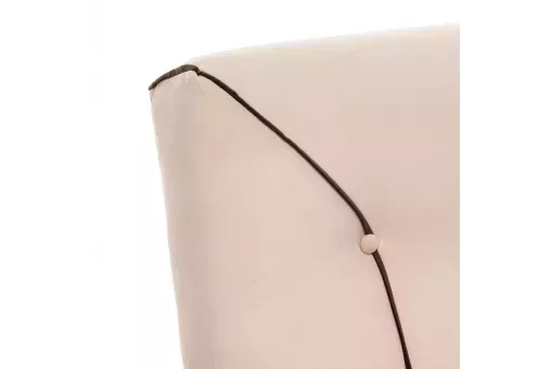 Кресло Leset Модена Люкс  Орех текстура V18 бежевый - кант V23 молочный шоколад