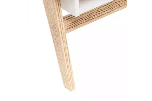 Стол Leset Сканди белый / дуб