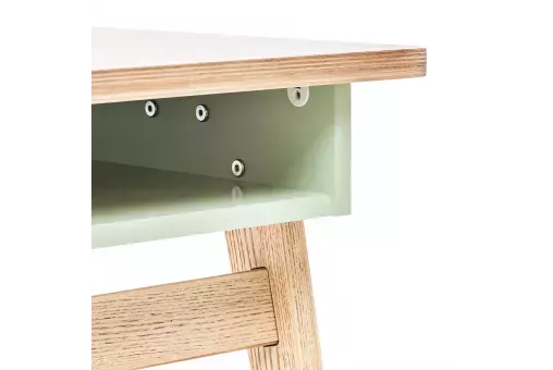 Стол Leset Сканди Дуб / компаньон Олива