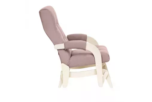Кресло-маятник Leset Спринг  Слоновая кость V11 сиреневый