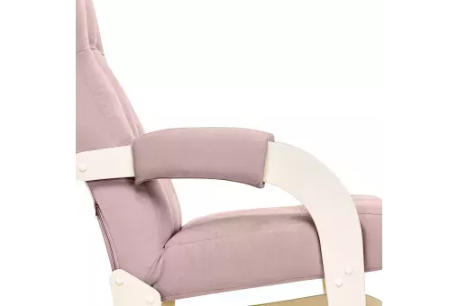 Кресло-маятник Leset Спринг  Слоновая кость V11 сиреневый