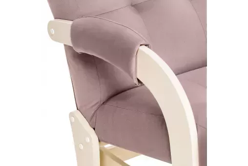 Кресло-маятник Leset Спринг  Слоновая кость V11 сиреневый