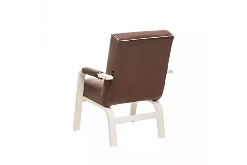 Кресло Leset Модена Люкс  Слоновая кость V23 молочный шоколад - кант V18 бежевый