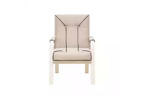 Кресло Leset Модена Люкс  Слоновая кость Malmo 05 - кант Malmo 28