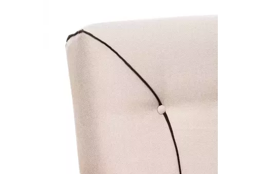 Кресло Leset Модена Люкс  Слоновая кость Malmo 05 - кант Malmo 28