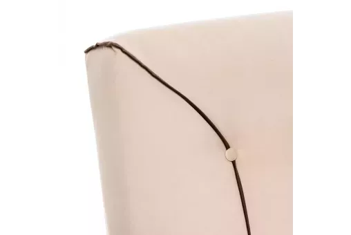 Кресло Leset Модена Люкс  Слоновая кость V18 бежевый - кант V23 молочный шоколад