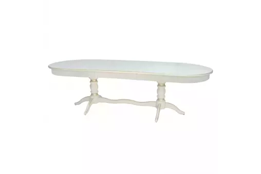 Стол раздвижной Leset Вашингтон 2Р слоновая кость с патиной