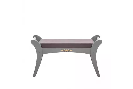 Банкетка Leset Стефани  Серый ясень V19 коричнево-красный